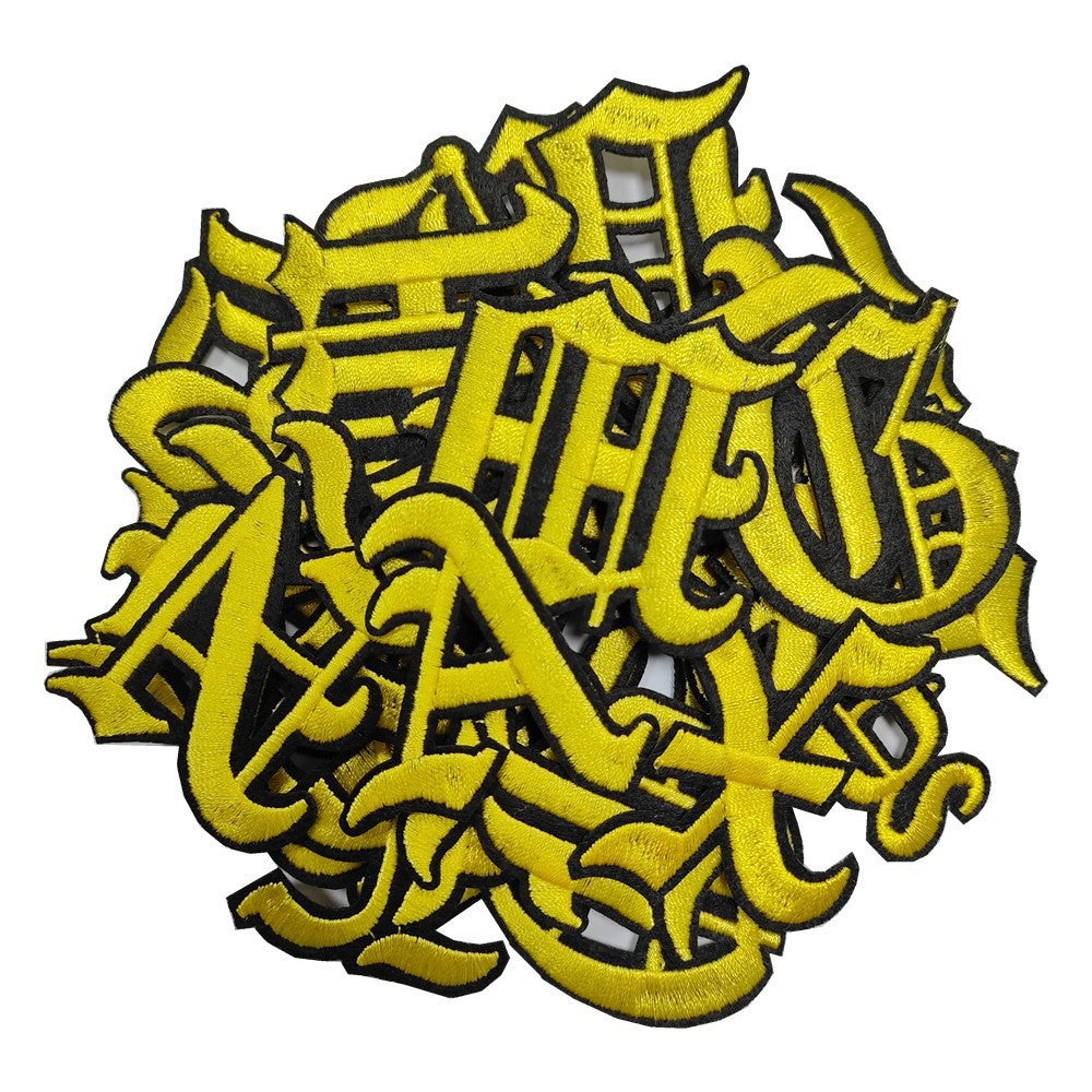 Wholesale Gothic 26-letter embroidered patch